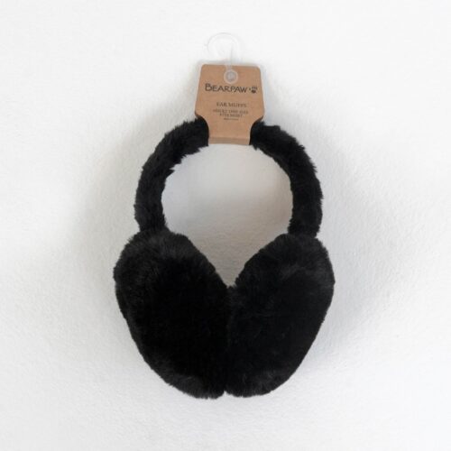 FAUX FUR EARMUFFS BLACK