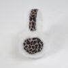 FAUX FUR EARMUFFS EGRET LEOPARD