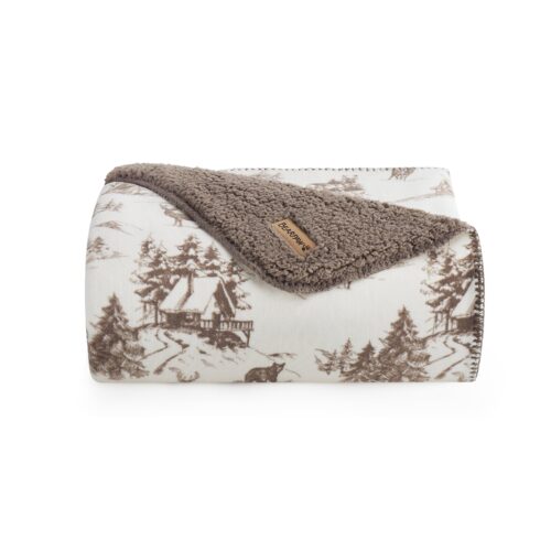 BADGER THROW WOODLAND TOILE