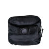 SQUARE DOUBLE ZIP WAIST BAG/SLING BLACK